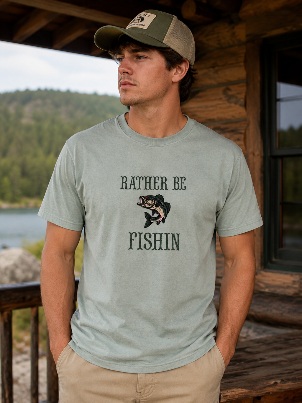 Rather Be Fishin Tee
