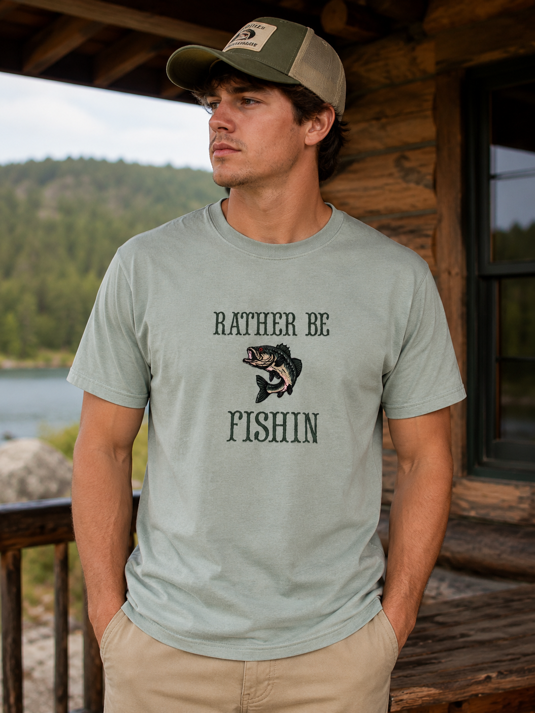 Rather Be Fishin Tee